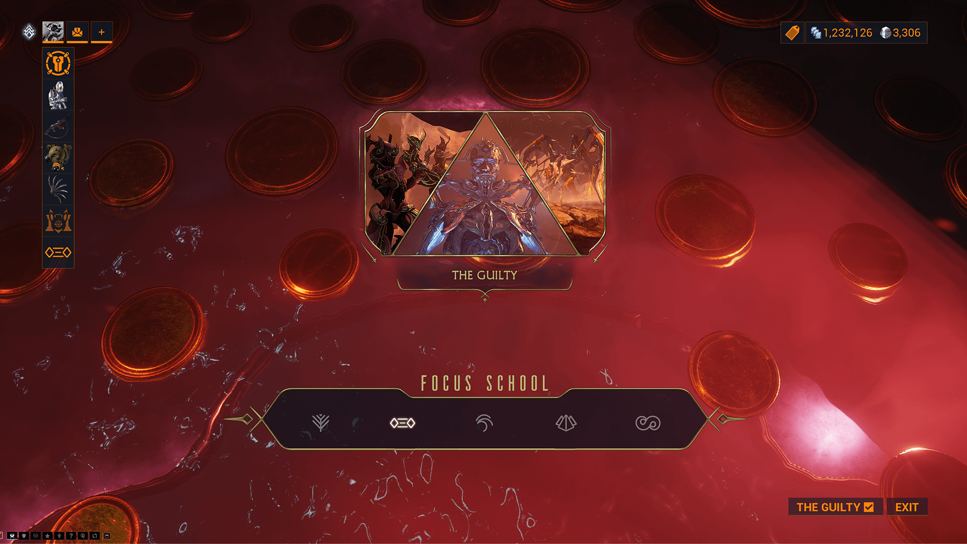 The UI for The Guilty showing a singular option comprising three images.